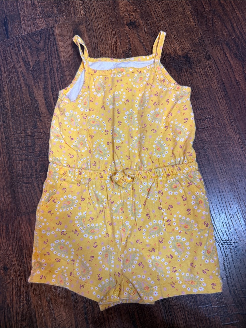 🌼Yellow Floral Girls' Romper🌼